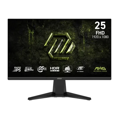 MSI MAG 255F X24 25 Inch (24.5 Inch Viewable) FHD Dual HDMI DP Gaming Monitor