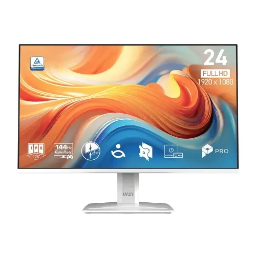 MSI PRO MP243W E14 23.8 Inch FHD HDMI, DP White Professional Monitor
